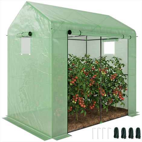 SunJet Serre de jardin, serre horticole, 2,8m² avec porte enroulable - Réf. S1HHDH9FJ53P (1/5)