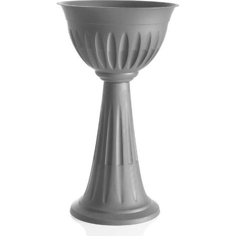 VASO PVC A COLONNA Ø cm 43 x h.74,5 lt.20 - grigio