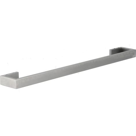 Portasciugamani da 23 pollici, in acciaio inox 304 spazzolato, a parete, per bagno, cucina, balcone, facile installazione, argento, mensola (1/5)