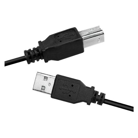 Logilink Câble USB Mâle USB Type B 4 broches Mâle Noir USB Type A 4 broches 5 m