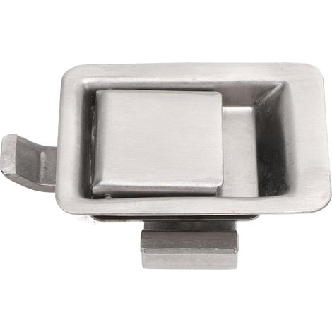 Poignée de Verrouillage de Boîte à Outils, en Acier Inoxydable 304, Serrure à Palette Encastrée, 55x43mm pour Camion, Camping-car, Caravane, Armoire électrique (1/5)
