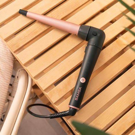 Cecotec Lockenstab de konisches Haar SurfCare TwistConic. Lockenstab de konisches Haar mit 90 Grad Biegung de für Komfort, umfasst beheizten Handschuh, Fall und 2 Clips.