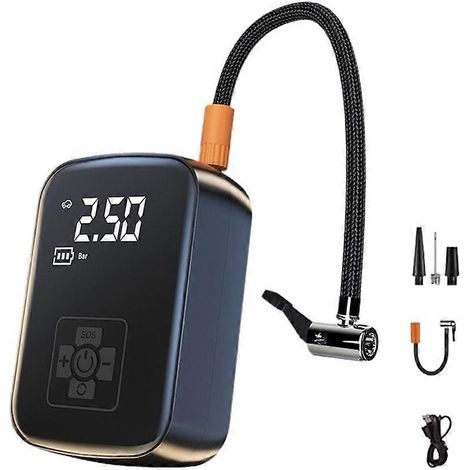Compresseur d'air sans fil pour voiture électrique, gonfleur de pneus pour moto et bateau