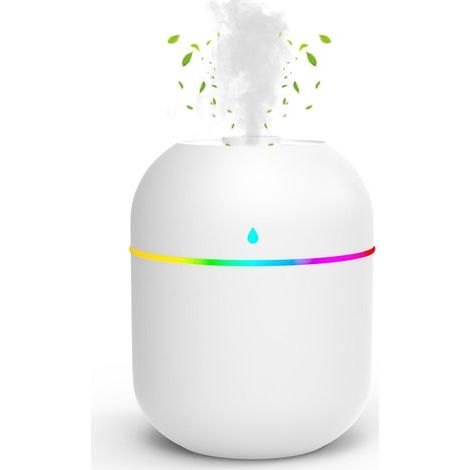 Mini-Aroma-Diffusor für den Schreibtisch mit Nachtlicht und automatischer Abschaltfunktion, Ladekabel inklusive. (1/5)