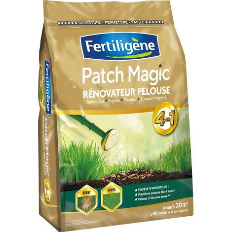 Patch Rénovateur de Pelouse 7kg – Formule 4-en-1 : Semences, Engrais, Support (1/5)
