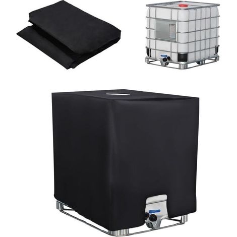 Schutzhülle für 1000-Liter-IBC-Container, UV- und staubbeständig, zur Regenwassernutzung, Abmessungen 116 x 100 x 120 cm (1/4)