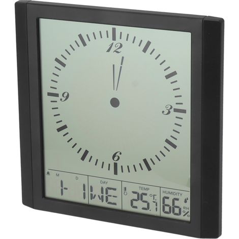8,6-Zoll-Multifunktions-Digitalwanduhr mit großem Display, Thermometer und Hygrometer für das Schlafzimmer (1/5)