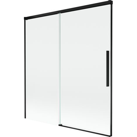 Mexen Rox paravento per doccia a 2 ante scorrevoli 150 x 150 cm, trasparente, nero - 8C9-150-001-70-00