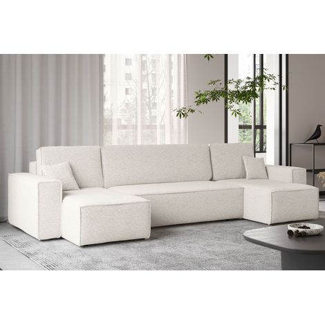 Ecksofa mit schlaffunktion und bettkasten, Sofa U-form, Couch U-form BEST stoff Abriamo (1/5)