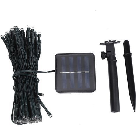 Guirlande lumineuse solaire LED étanche pour sapin de Noël, jardin, mariage, pelouse, décoration de fête, lumière bleue-AquaForge