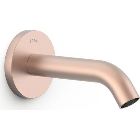 TRES 26218004OPM COMPLGRIFERIA Caño Fijo De Pared Oro Rosa Mate - ref: 26218004OPM (1/2)