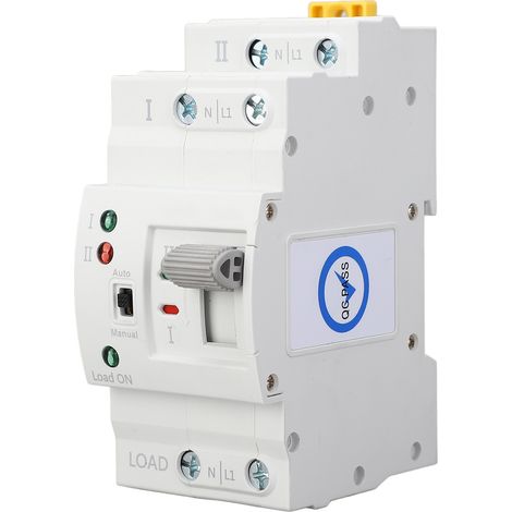 Commutateur de transfert automatique à double puissance 2P 63A, commutation en milliseconde ATS 220V (1/5)