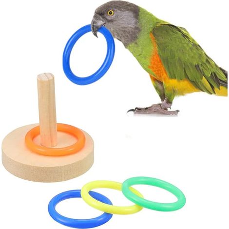 Jouets d'entraînement pour oiseaux Yunmoxiao, puzzles de construction en bois pour perroquets (1/2)