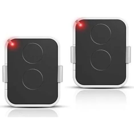 Lot de 2 télécommandes compatibles avec Nice Era ONE2/ON2E/ON4E/ON1E, télécommande de porte de garage 433,92 MHz, code tournant, 2 canaux (1/3)