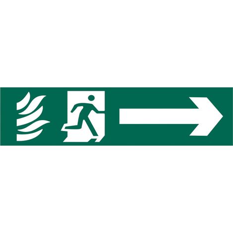 Scan 5200 Running Man Arrow Right - PVC 200 x 50mm SCA5200