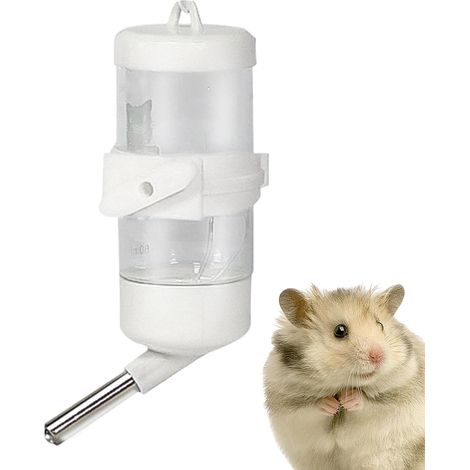 Bouteille d'eau Portable pour Lapin Distributeur d'eau 80 ML Anti-Fuite  Abreuvoir pour chinchilla pour cage pour Hérisson Furet Chinchilla Souris Gliridae Intérieur Extérieur (1/5)