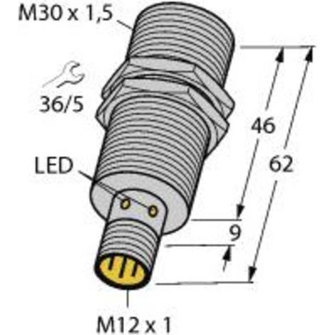 Turck Sensore induttivo A filo PNP normalmente aperto BI15-M30-AP6X-H1141
