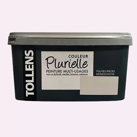 Tollens – Peinture acrylique multi-usages mat 2,5 L – Couleur Plurielle – Très résistante – Application facile sur murs, plafonds, meubles (1/2)