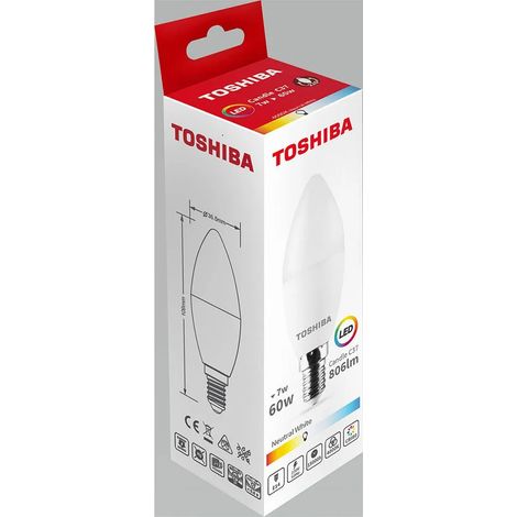 Lampe Toshiba c37 7W 4000K LED
