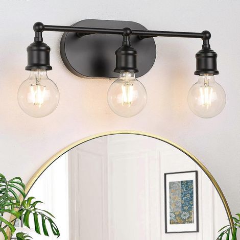 Maxvolador Waschtischarmatur, 3 schwarze Waschtischmischer, Wandmischer im Vintage-Stil (1/5)