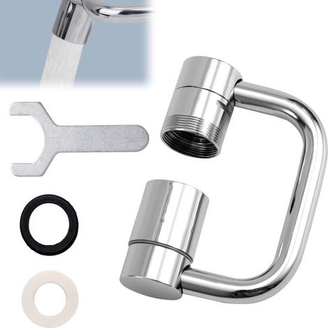 Dailygoods - Extensión para grifo giratorio con aireador flexible (1/5)