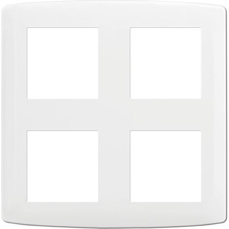 Plaque de finition polycarbonate - 2x2 postes - ESPRIT Blanc