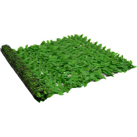 vidaXL Brise-vue de balcon avec feuilles vert 300x150 cm (1/5)