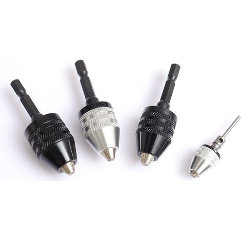 8 mandrins mini hexagonaux 0,3‑6,5 mm – Porte‑foret rapide pour perceuse – Accessoire de micro‑perçage de précision