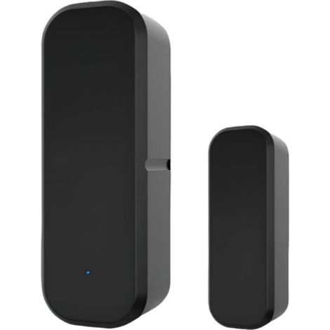 Capteur magnétique intelligent pour porte, noir, 2,327 cm, 1 unité, capteur d'alarme magnétique pour porte intérieure domestique.