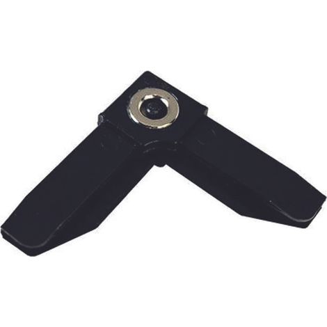 ANGOLO PROFILO ZANZARIERA LINEA C SANGIORGIO - MAGNETICO PLASTICA NERA - 25 pezzi (1/4)