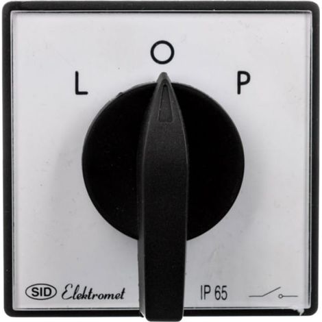 Interruptor de leva L-0-P 16A 3P para montaje en panel con placa frontal ŁUK E16-42 951641