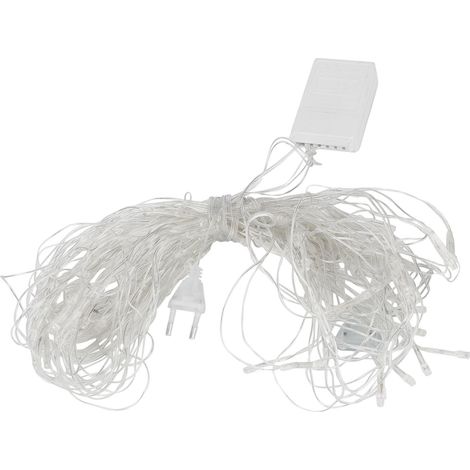 Filet de Lumières Décoratif 8 Modes pour Noël Mariage Fête 1.5x1.5m 250V Prise EU (1/5)