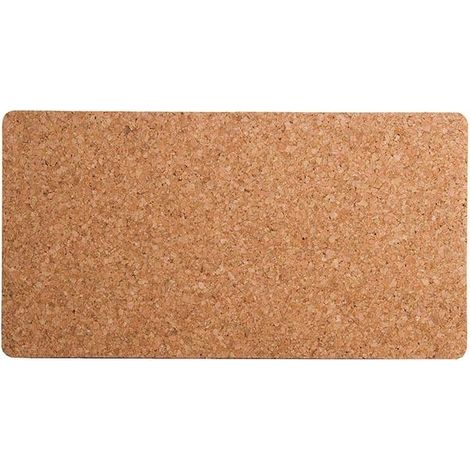 Ensemble de 2 plaques de cuisson en liège pour griller sur une planche.