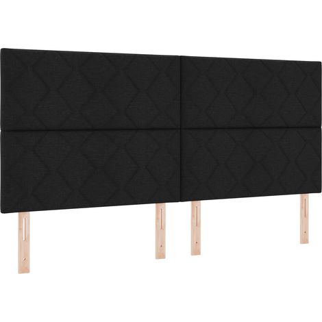 Maison Exclusive - Testiera LED Nero 200 cm Tessuto (1/5)