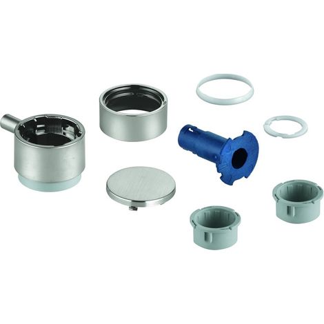 Grohe Absperrgriff Aquadimmer für THM-FMS Dual, rund, mit Kappe, LongLife Oberfläche, Supersteel, 49165DC0 (1/2)
