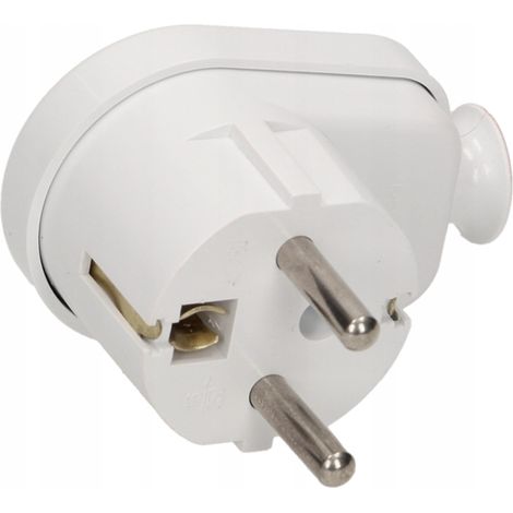 Prise coudée blanche Plastrol WT-16U 16A 250V (1/3)