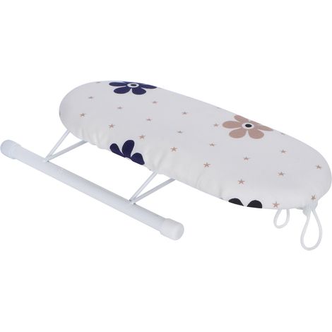 Planche à repasser pliable pour manchettes et cols, idéale pour la maison et les voyages - Motif Fleurs (1/5)