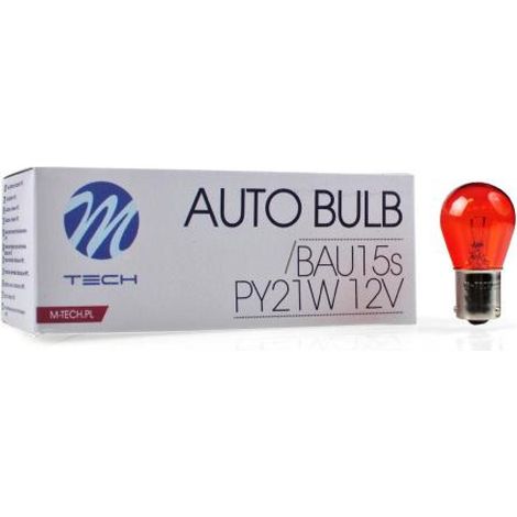 Ampoule Bau15s P21w 12v 21w Orange -BOITE De 10-