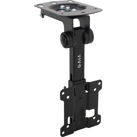 Support de Plafond Manuel Rabattable pour écrans Plats de 13 à 27", Toit inclinable, Montage sous Armoire pour TV LCD et moniteurs (1/5)