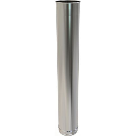 Tubo de 1 metro + abrazadera básica Ø 150 inoxidable Serie BI. A-316