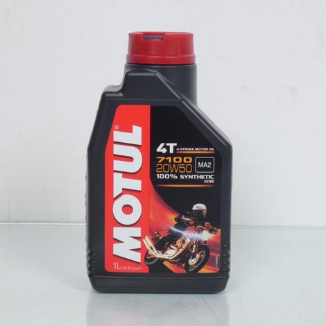 Lubrifiant huile moteur Motul 7100 20W50 4T pour moto scooter