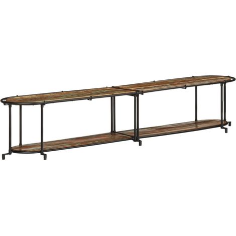 TV-Regal 200x42x40 cm Altholz Massiv
