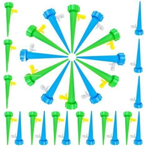 30 pièces bouteilles goutte à goutte, cônes d'arrosage goutte à goutte avec vanne réglable, système d'irrigation automatique des plantes, arrosage automatique des vacances (1/5)