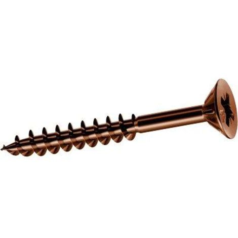 Vite truciolare tsp pf bronzata panelvit mustad cava pz filetto parziale mm 4,5x40 cf=pz 500