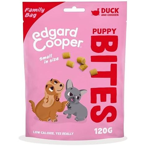 EDGARD COOPER FRIANDISES POUR CHIEN TOP DOG (CANARD ET POULET, 120 G X 1) PETITES FRIANDISES POUR CHIOTS, SANS CÉRÉALES, INGRÉDI