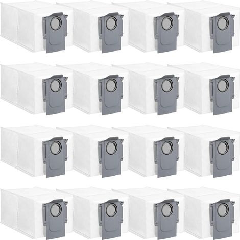 16 Sacs à Poussière Accessoires pour Roborock QV 35A/QV 35S/Saros 10R/Qrevo Curv/Qrevo Edge/S8 MaxV Ultra/S8 Max Ultra/Q Revo/Qrevo Pro/Qrevo MaxV/Qrevo S/Qrevo Master/Qrevo Slim, 3L Sacs