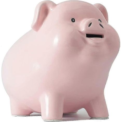 Tirelire adulte à casser pour ouvrir, en céramique, tirelire garçon/fille, mini tirelire rose pour enfants (1/5)