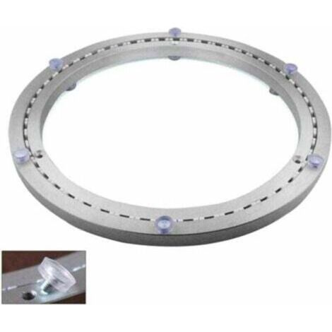Roulement de plateau tournant en métal, base pivotante ronde, rotation à 360°, roulements à billes à une rangée, pour usage intensif, diamètre 45cm