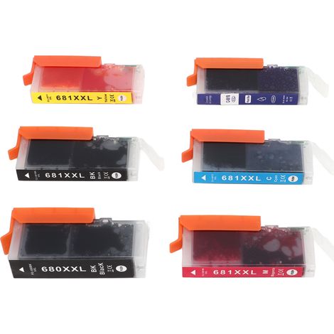 Cartouche d'encre professionnelle pour imprimante PIXMA TS706 TR7560 TR8560 TS6160 TS6260 - Lot de 5 couleurs : Noir, Cyan, Magenta, Jaune, Photo Noir (1/5)