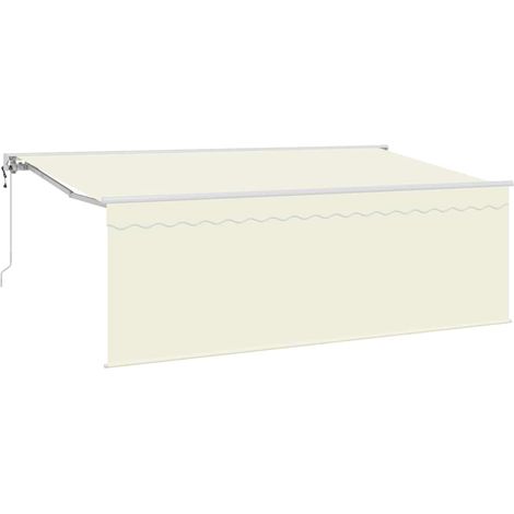 Maison Exclusive - Einziehbare Markise Creme 350 x 200 cm Polyest